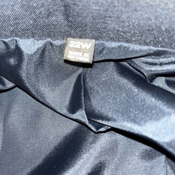 Doc & Amelia 22W plus size blazer businesss casual career wear blue professional - Picture 7 of 11